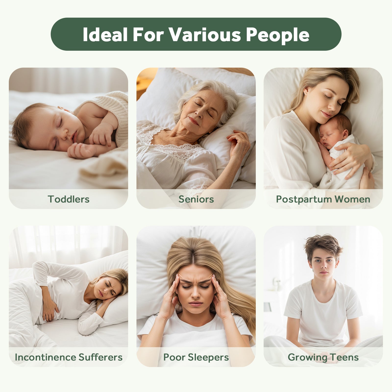 EMONIA Mattress Pad Pillow Top Mattress Cover Breathable Soft Viscose Made from Bamboo Mattress Protector Deep Pocket Fits 8-21 Inches
