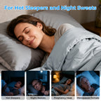 EMONIA Cooling Comforter, Summer Cooling Blanket for Hot Sleepers and Night Sweats, Soft Double-Sided Cool Blankets, All-Season Lightweight Bed Comforter