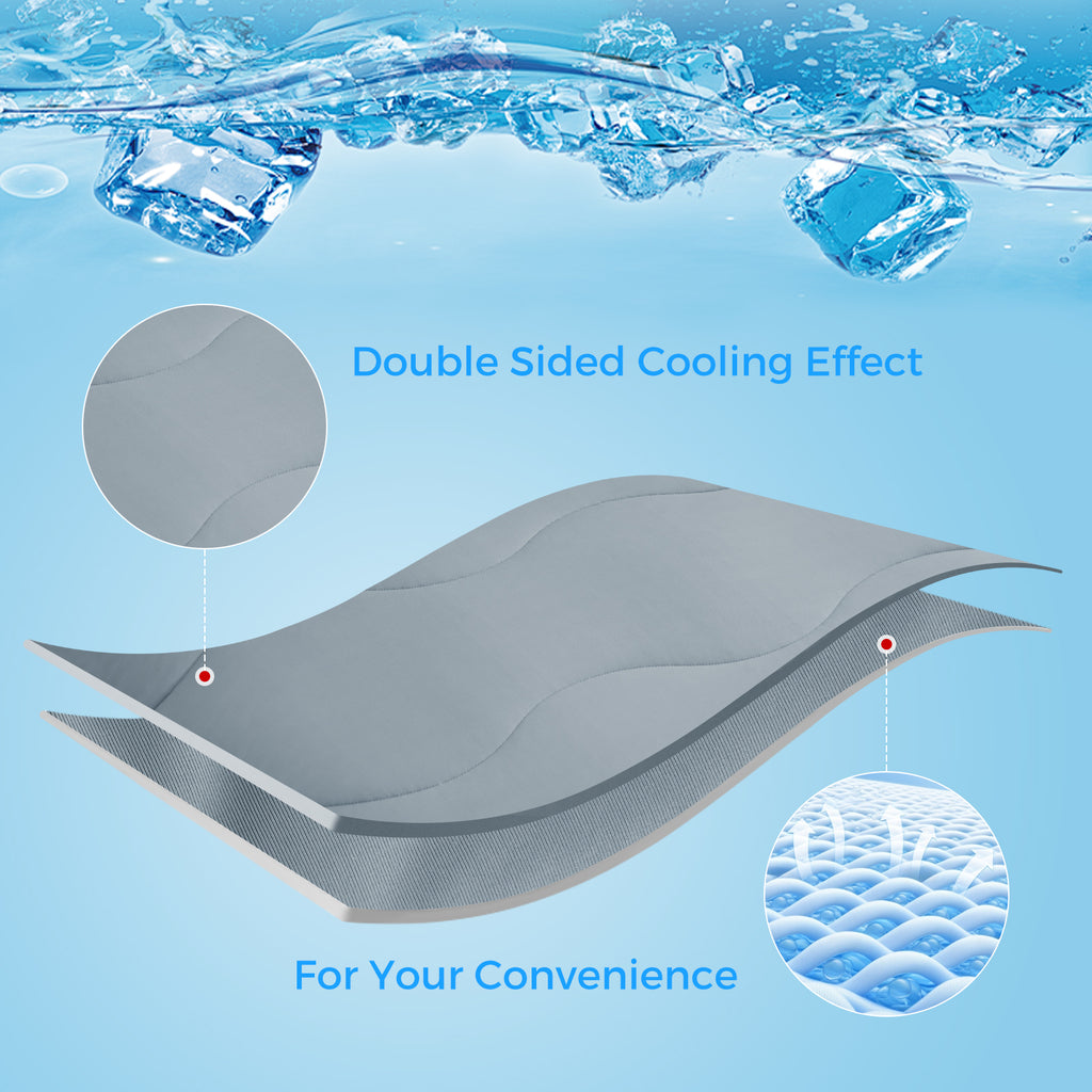 EMONIA Cooling Comforter, Summer Cooling Blanket for Hot Sleepers and Night Sweats, Soft Double-Sided Cool Blankets, All-Season Lightweight Bed Comforter