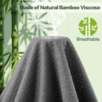 EMONIA 100% Waterproof 4 Layer Mattress Protector, Quilted Fitted Mattress Pad Cover, Durable, Breathable & Noiseless, Soft and Comfortable with 8''-21'' Deep Pocket(Dark Gray)