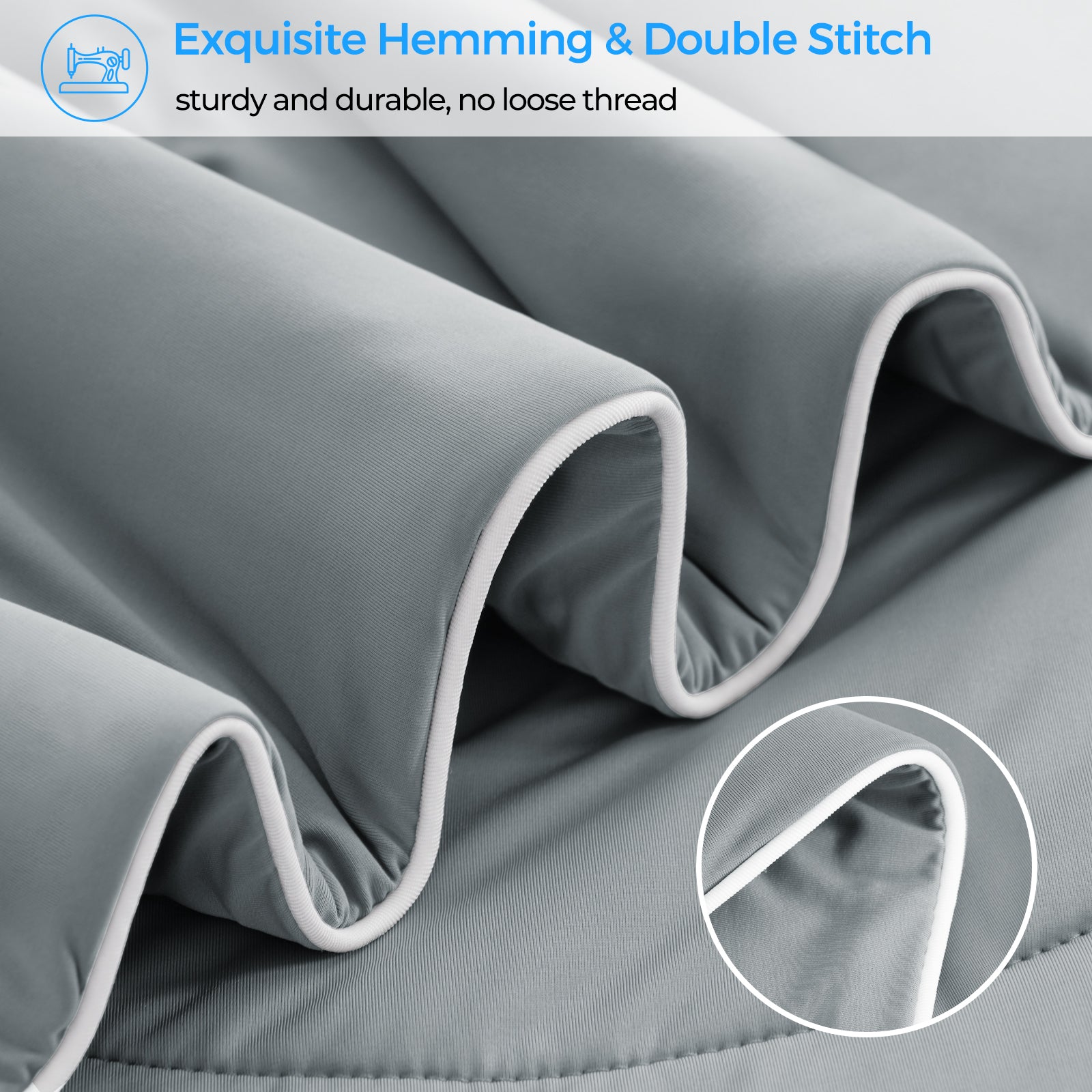 EMONIA Cooling Comforter, Summer Cooling Blanket for Hot Sleepers and Night Sweats, Soft Double-Sided Cool Blankets, All-Season Lightweight Bed Comforter