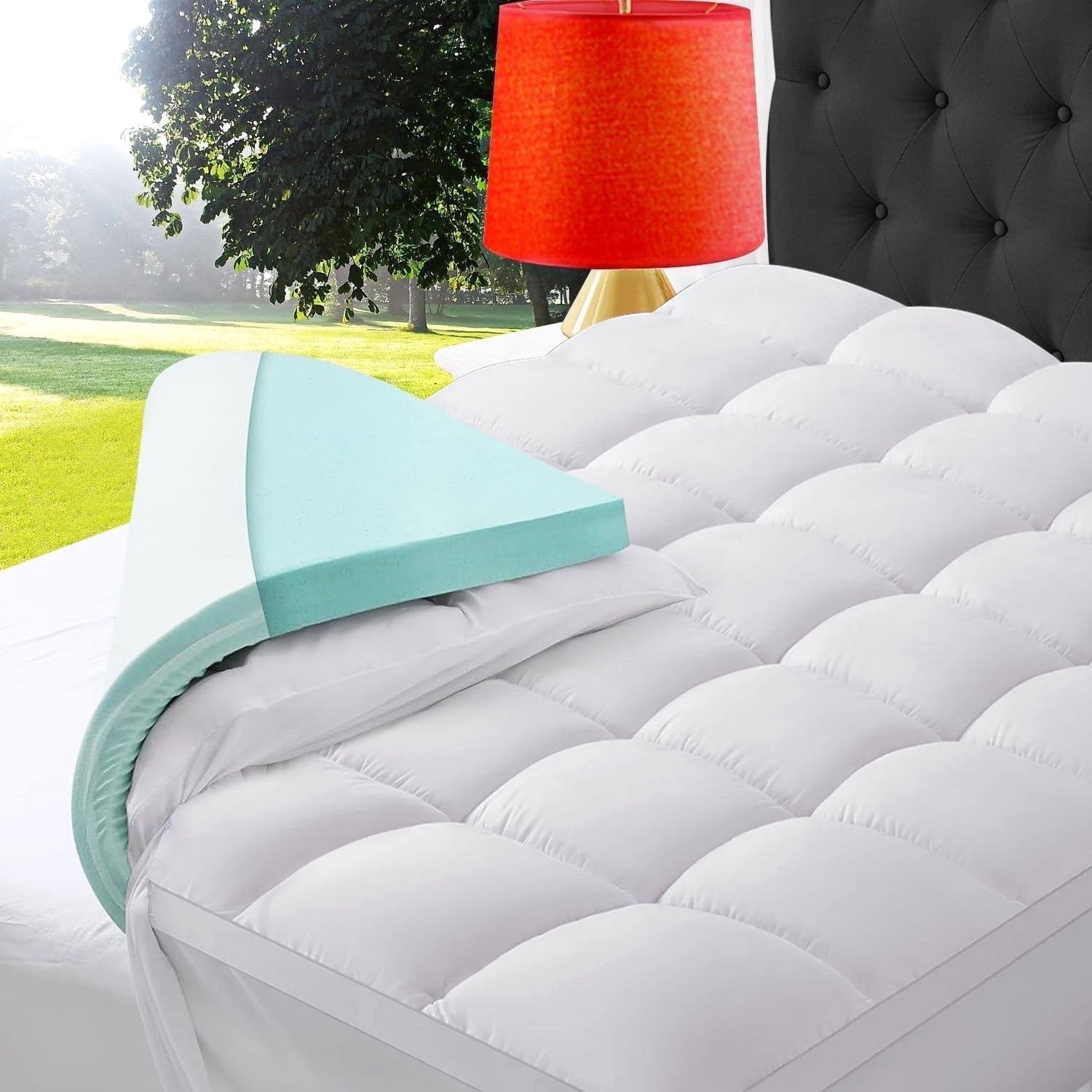 dual layer mattress topper