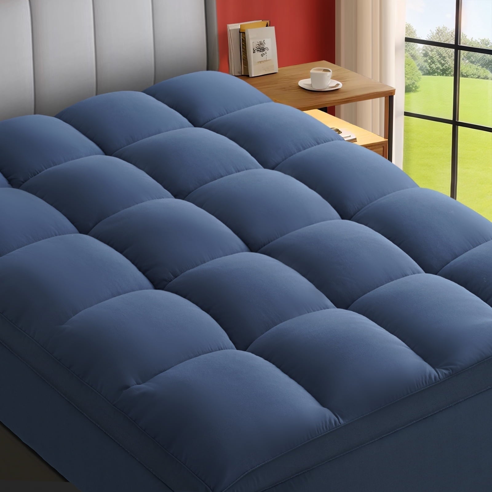 Dark Blue Mattress Topper