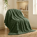 EMONIA Soft Throws for Sofa, Cozy Checkered Blanket Gifts for Women Men, Warm Fleece Throw Blanket for Couch Bed, Home Decor Blankets and Throws